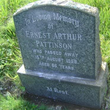 PATTINSON Ernest Arthur -1958