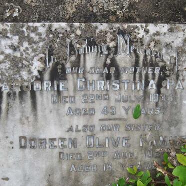 PANNETT Marjorie Christina -1934 :: PANNETT Doreen Olive -1927