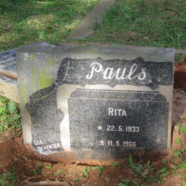 PAULS Rita nee V. DEVENTER 1933-1966