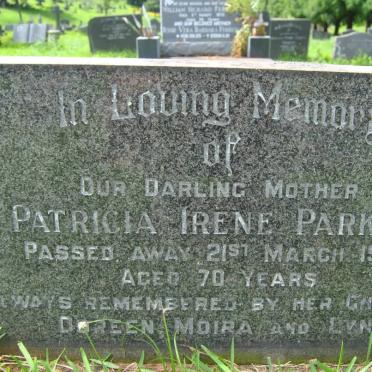 PARKES Patricia Irene  -1973