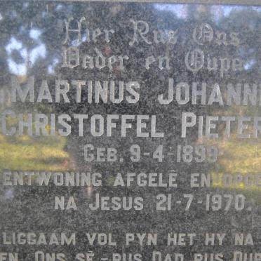 PIETERSE Martinus Johannes Christoffel 1899-1970