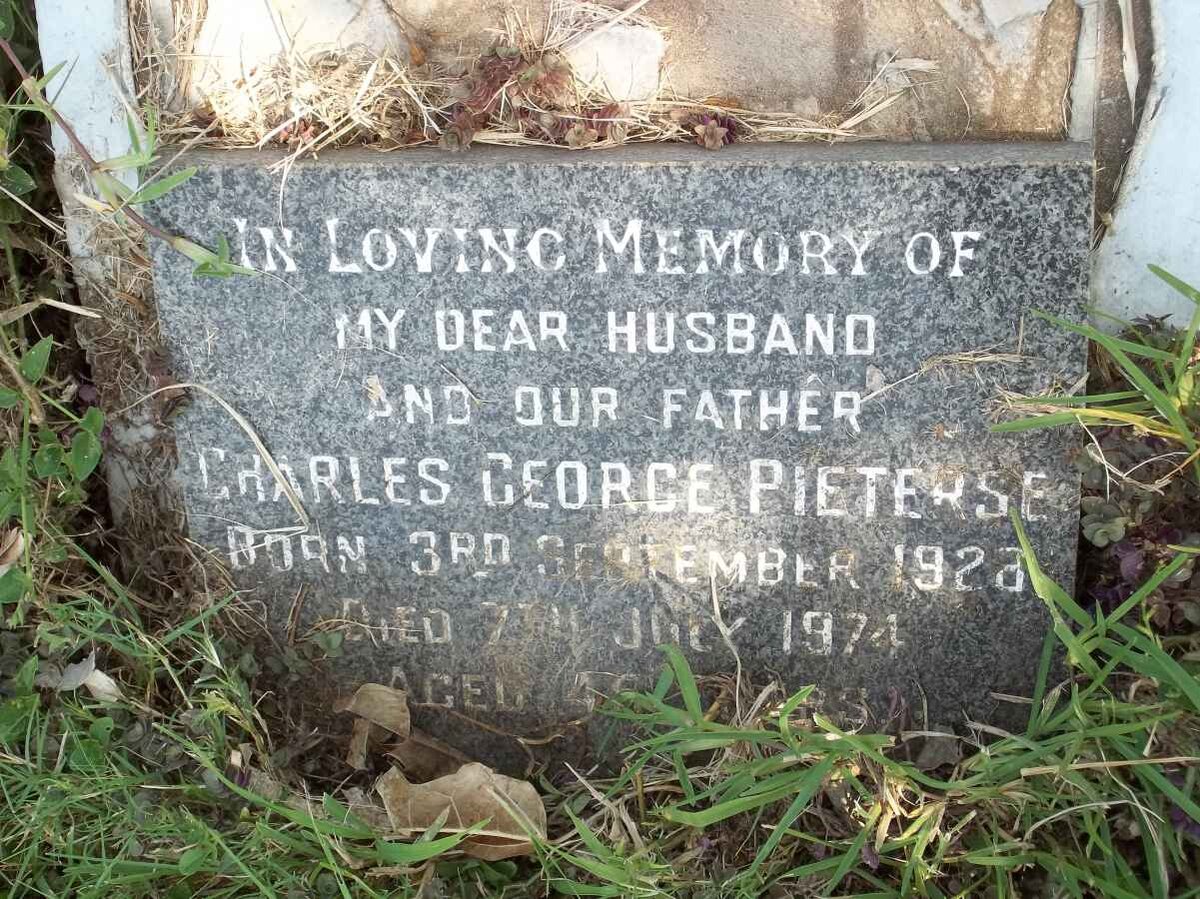 PIETERSE Charles George 1928-1974