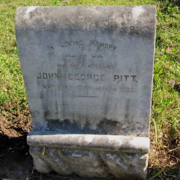 PITT John George -1932
