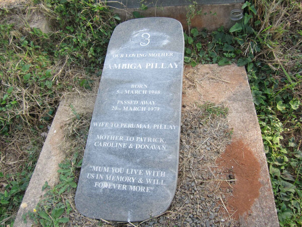 PILLAY Ambiga 1948-1979