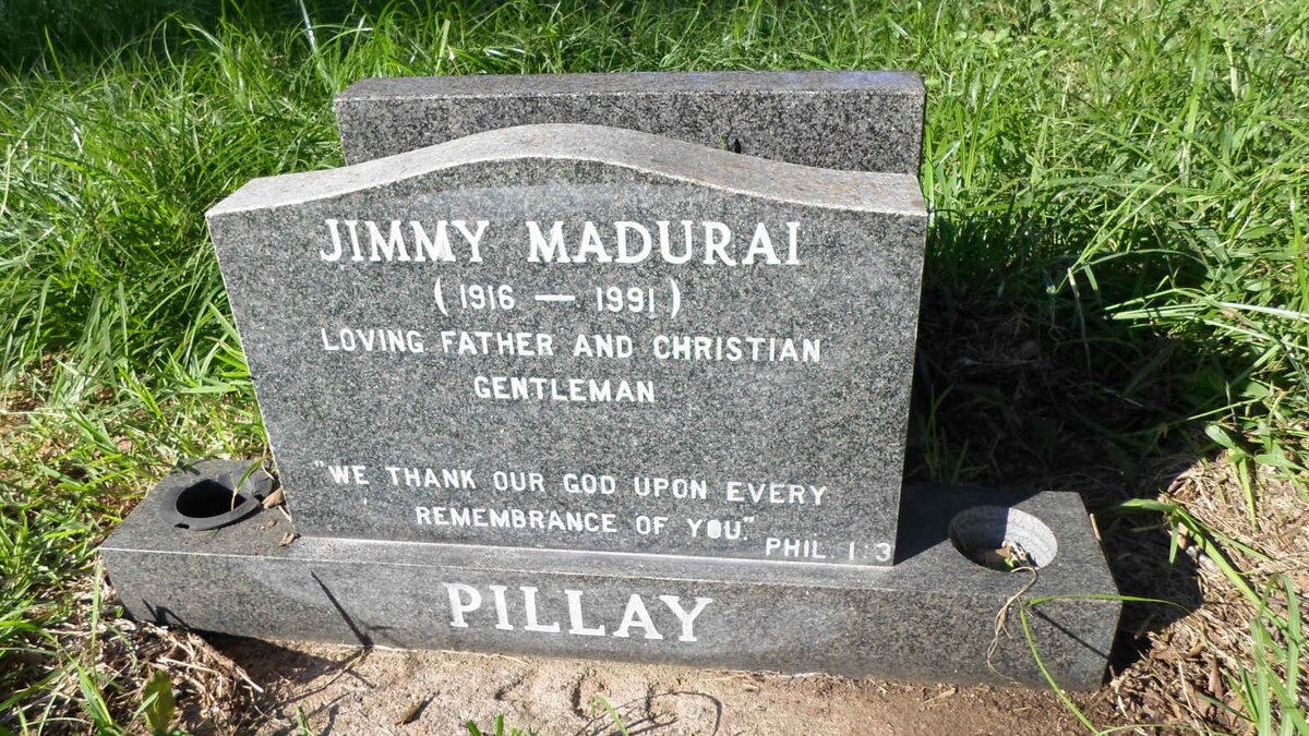 PILLAY Jimmy Madurai 1916-1991
