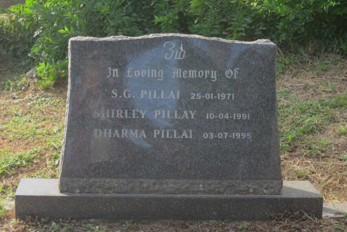 PILLAI S.G. -1971 :: PILLAY Shirley -1991 :: PILLAI Dharma -1995