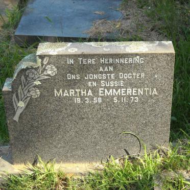 PIETERS Martha Emmerentia 1958-1973