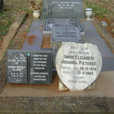 PIETERSE David Jacobus -1964 :: PIETERSE Christopher David 1955-2014 :: PIETERSE Dirkie Elizabeth Johanna 1929-1943