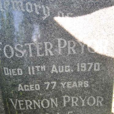 PRYOR Foster -1970 :: PRYOR Vernon -1943