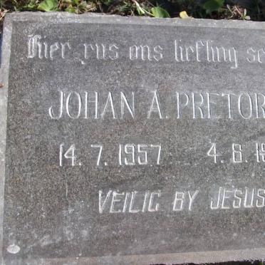 PRETORIUS Johan A. 1957-1957