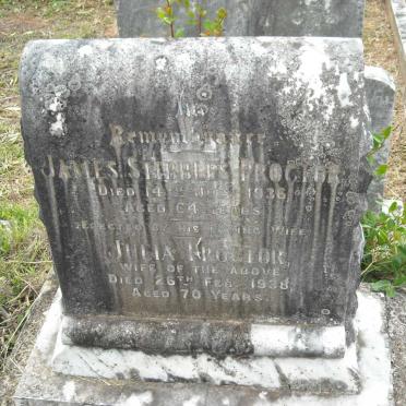 PROCTOR James Stibbles -1936 &amp; Julia -1938