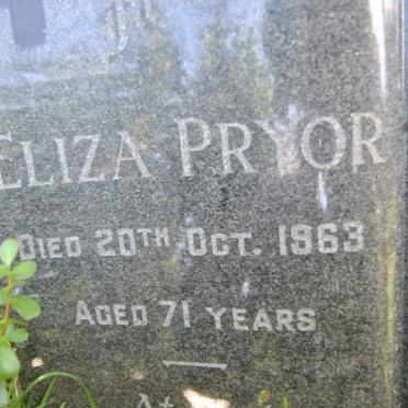 PRYOR Eliza -1963