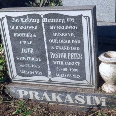 PRAKASIM Pastor Peter -1990 :: PRAKASIM Jacob -1975