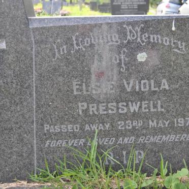 PRESSWELL Elsie Viola -1976