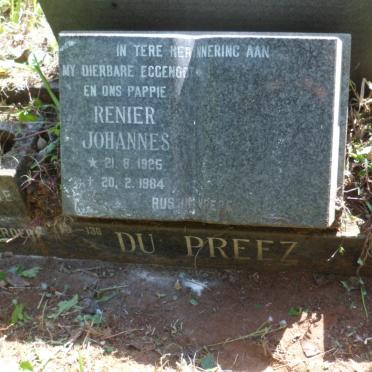 PREEZ Renier Johannes, du 1925-1984