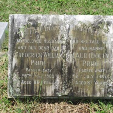 PRIDE Frederick William  -1963 &amp; Maud  -1967