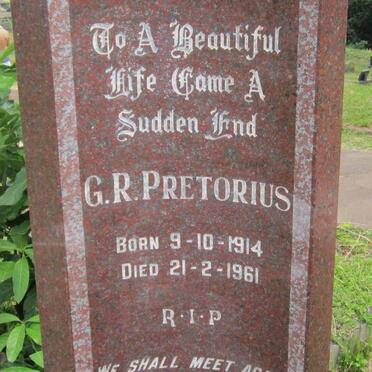 PRETORIUS G.R. 1914-1961