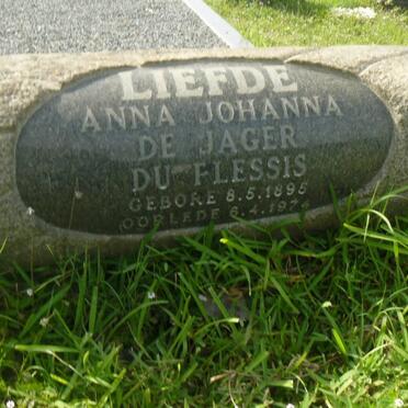 PLESSIS Anna Johanna De Jager, du 1895-1974