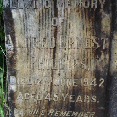 PHILLIPS Alfred Ernest -1942