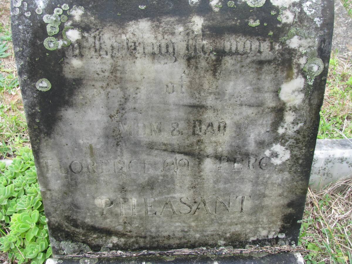 PHEASANT Percy -1934 &amp; Florence