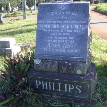PHILLIPS Frederick Edward -1950 &amp; Helen 1898-1993