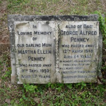 PENNY George Alfred -1948 &amp; Martha Ellen -1950