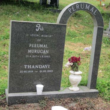 PERUMAL Murugan 1917-1980 :: PERUMALThandayi 1919-2009