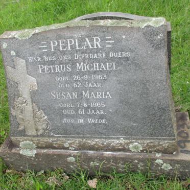 PEPLAR Petrus Michael -1963 &amp; Susan Maria -1965