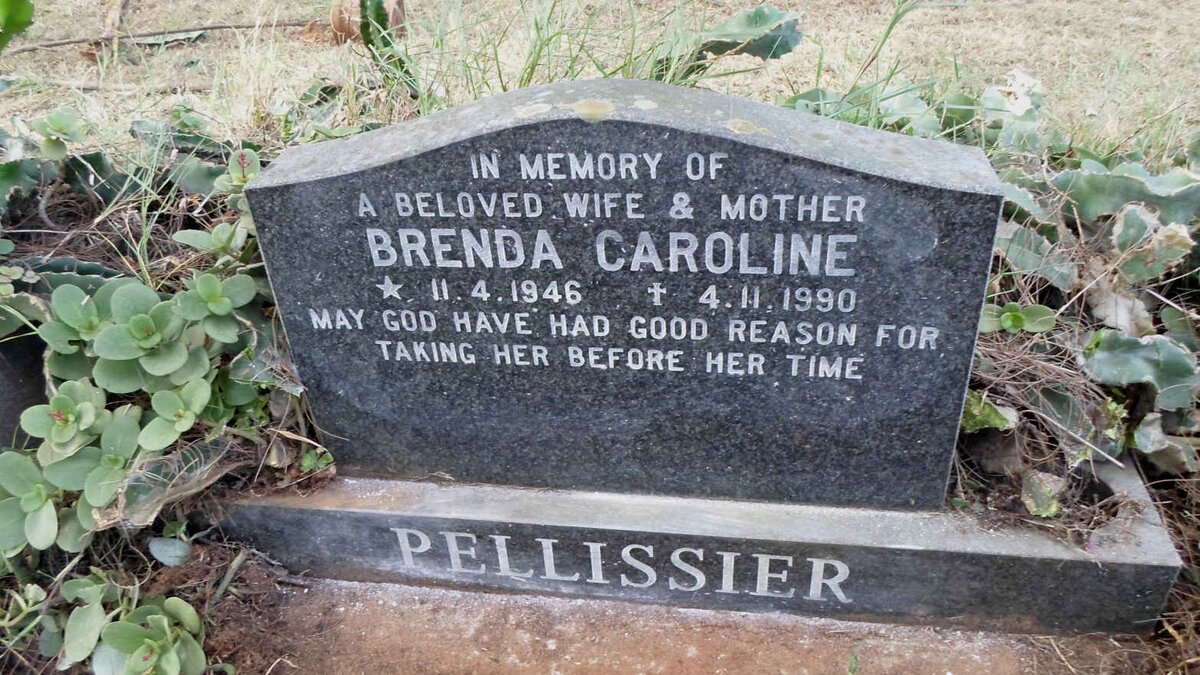 PELLISSIER Brenda Caroline 1946-1990