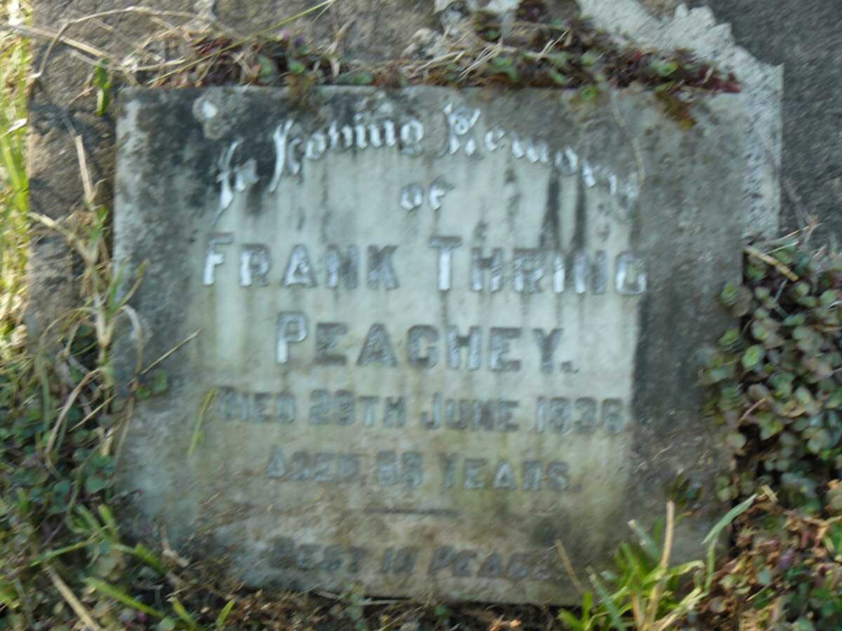 PEACHEY Frank Thring  -1936