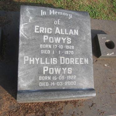 POWYS Eric Allan 1928-1970 &amp; Phyllis Doreen 1922-2000