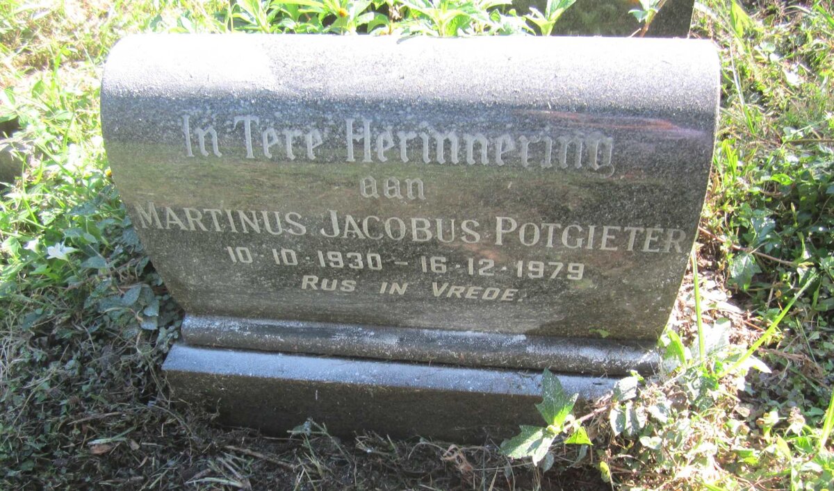 POTGIETER Martinus Jacobus 1930-1979