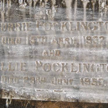 POCKLINGTON Thurrie -1932 &amp; Nellie -1953