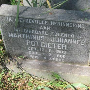 POTGIETER Marthinus Johannes 1903-1980