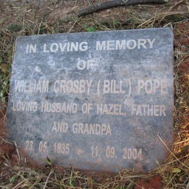 POPE William Crosby 1935-2004