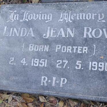 ROWE Linda Jean nee PORTER 1951-1990
