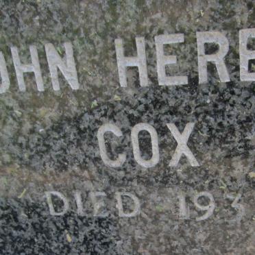 COX John Herbet -1934