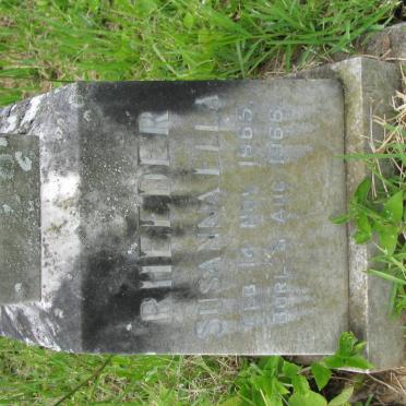 RHEEDER Susanna Ella 1965-1966