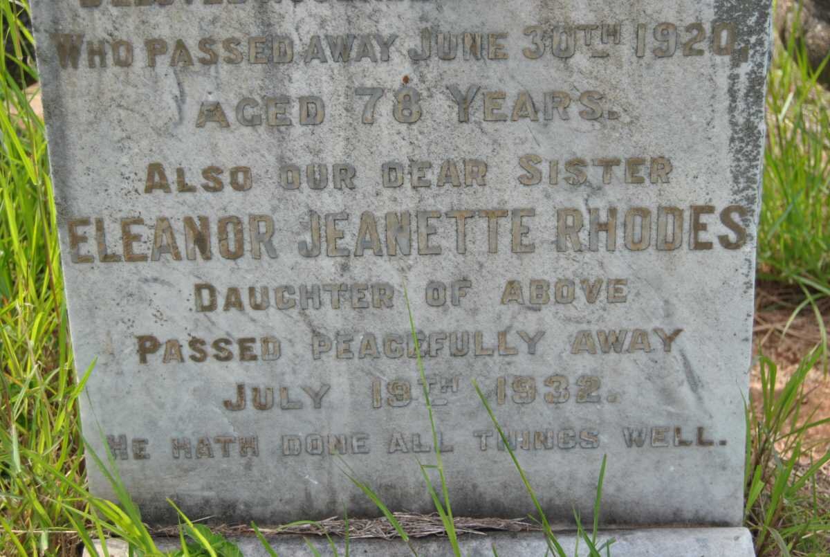 RHODES Eleanor Jeanette -1932