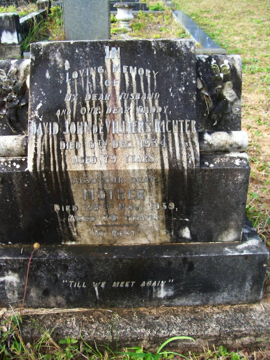RICHTER David John de Villiers -1934