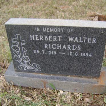 RICHARDS Herbert Walter 1919-1994