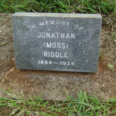 RIDDLE Jonathan 1884-1939