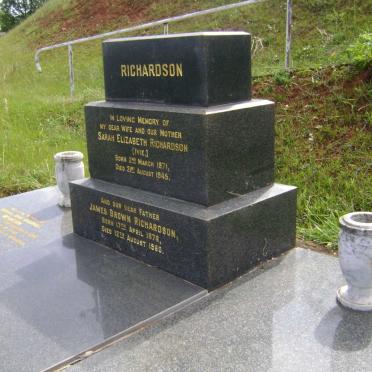 RICHARDSON James Brown 1876-1960 &amp; Sarah Elizabeth 1871-1945 :: RICHARDSON Norman John Marshall 1906-2001