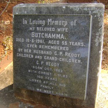 REDDY G.P. 1883-1983 &amp; Butchamma -1961