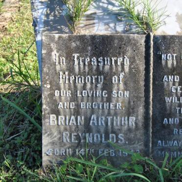 REYNOLDS Brian Arthur 1942-1961
