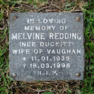 REDDING Melvine nee DUCKITT 1935-1996