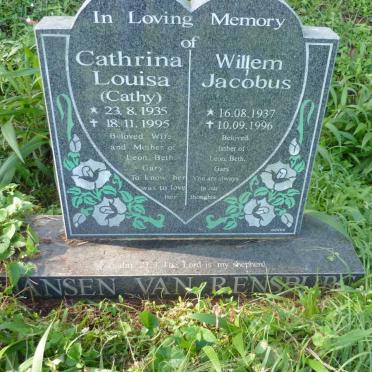 RENSBURG Willem Jacobus, Jansen van 1937-1996 &amp; Cathrina Louisa 1935-1995