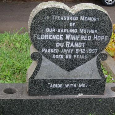 RANDT Florence Winifred Hope, du -1957