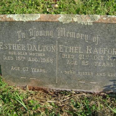 RADFORD Ethel -1971 :: DALTON Esther -1955