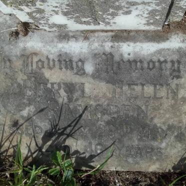 RAMSDEN Beryl Helen -1960